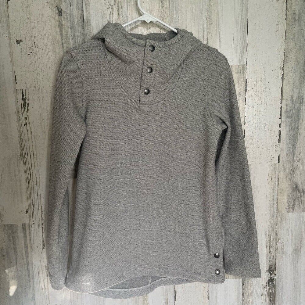 The North Face Knit Stitch‎ Fleece Hoodie Wild Oat Heather Gray size XS NWT